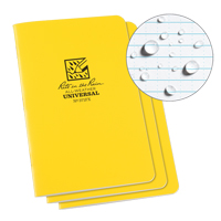 All-Weather Notebook, Soft Cover, Yellow, 48 Pages, 4-5/8" W x 7" L Ottawa Fastener Supply