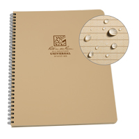 Side-Spiral Notebook, Soft Cover, Tan, 64 Pages, 4-5/8" W x 7" L Ottawa Fastener Supply