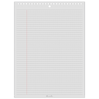 Top-Spiral Pad, Soft Cover, White, 35 Pages, 8-1/2" W x 11-7/8" L OQ500 | Ottawa Fastener Supply
