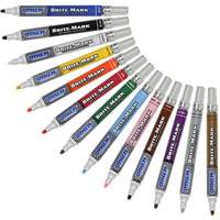 Brite-Mark&reg; Medium Paint Marker, Liquid, White Ottawa Fastener Supply