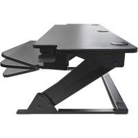 Goya™ Sit-Stand Workstation, Desktop Unit, 20" H x 42" W x 16" D, Black OQ762 | Ottawa Fastener Supply