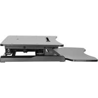 Goya™ Sit-Stand Workstation, Desktop Unit, 22" H x 31-1/2" W x 24" D, Black OQ763 | Ottawa Fastener Supply