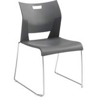 Duet™ Armless Training Chair, Plastic, 33-1/4" High, 350 lbs. Capacity, Grey OQ780 | Ottawa Fastener Supply