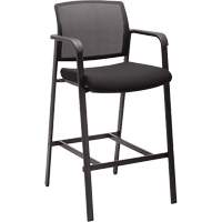 Activ™ Series Barstool Chair, Stationary, Fixed, 58-1/2", Mesh Seat, Black OQ960 | Ottawa Fastener Supply