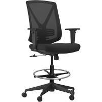 Activ Series Synchro-Tilt Adjustable Chair, Fabric/Mesh, Black, 275 lbs. Capacity Ottawa Fastener Supply