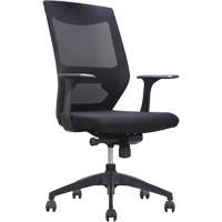 Activ Series Synchro-Tilt Office Chair, Fabric/Mesh, Black, 275 lbs. Capacity Ottawa Fastener Supply