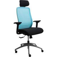 Era™ Series Adjustable Office Chair with Headrest, Fabric/Mesh, Blue, 275 lbs. Capacity OQ970 | Ottawa Fastener Supply