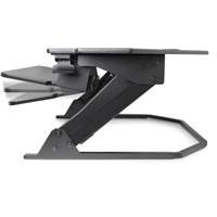 Goya™ Sit-Stand Corner Work Station, Desktop Unit, 20" H x 42" W x 37-4/5" D, Black OQ972 | Ottawa Fastener Supply