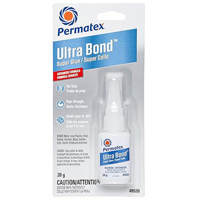 Ultra Bond Fast Drying Super Glue Adhesive, 20 g, Bottle, Clear Ottawa Fastener Supply