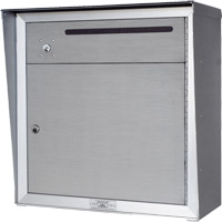 Collection Box, Wall -Mounted, 12-3/4" x 16-3/8", 2 Doors, Aluminum OR351 | Ottawa Fastener Supply