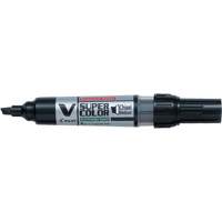 V Super Colour Permanent Marker, Chisel, Black OR423 | Ottawa Fastener Supply