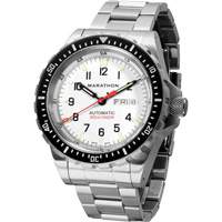Tr&egrave;s grande montre automatique &eacute;dition arctique avec jour/date avec bracelet en acier inoxydable, Num&eacute;rique, &agrave; piles, 46 mm, Argent Ottawa Fastener Supply