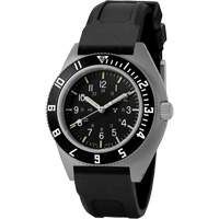 Montre Steel Navigator sur ensemble bracelet en caoutchouc noir de trois morceaux, Num&eacute;rique, &agrave; piles, 41 mm, Noir Ottawa Fastener Supply