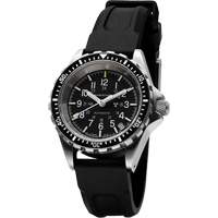 Montre Steel Navigator avec date sur ensemble bracelet en caoutchouc noir de trois morceaux, Num&eacute;rique, &agrave; piles, 36 mm, Noir Ottawa Fastener Supply