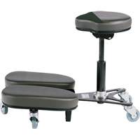 STAG4 Adjustable Kneeling Chair, Vinyl, Black/Grey OR511 | Ottawa Fastener Supply