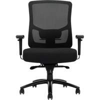 Raven 400 High-Back Heavy-Duty Synchro-Tilter, Mesh, Black, 400 lbs. Capacity Ottawa Fastener Supply