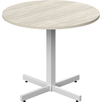 Newland Height-Adjustable Round Table, 36" L x 36" W x 29" H, 1" Top, Laminate, Tan Ottawa Fastener Supply