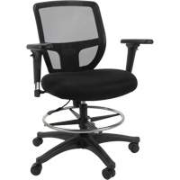 Mesh Work Stool, Mobile, Adjustable Height, 450 lbs. Capacity Ottawa Fastener Supply