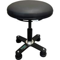 Tabouret ergonomique OmniStool, Mobile, Ajustable, Vinyle Si&egrave;ge, Noir Ottawa Fastener Supply