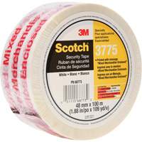Scotch&reg; 3775 Box Sealing Tape with Message, Hot Melt Adhesive, 2 mils, 48 mm (1-22/25") x 100 m (328') Ottawa Fastener Supply