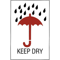 "Keep Dry" Special Handling Labels, 6" L x 4" W, Red on White Ottawa Fastener Supply