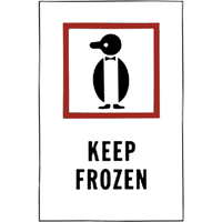 "Keep Frozen" Special Handling Labels, 6" L x 4" W, Red on White Ottawa Fastener Supply