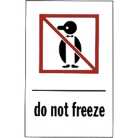 "Do Not Freeze" Special Handling Labels, 6" L x 4" W, Red on White Ottawa Fastener Supply
