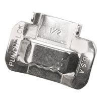 Buckles for Portable Stainless Steel Strapping, Stainless Steel, Fits Strap Width 1/2" PE312 | Ottawa Fastener Supply