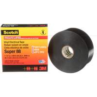 Scotch&reg; Vinyl Electrical Tape Super 88, 38 mm (1-1/2") x 33 m (108'), Black, 8.5 mils Ottawa Fastener Supply