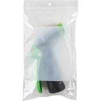 White Block Poly Bags, Reclosable, 8" x 5", 2 mils Ottawa Fastener Supply