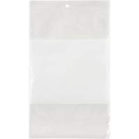 White Block Poly Bags, Reclosable, 9" x 6", 2 mils Ottawa Fastener Supply