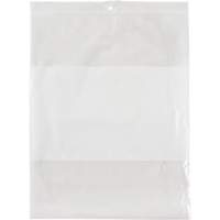 White Block Poly Bags, Reclosable, 10" x 8", 2 mils Ottawa Fastener Supply