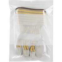 White Block Poly Bags, Reclosable, 12" x 9", 2 mils PF951 | Ottawa Fastener Supply