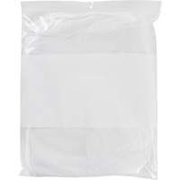 White Block Poly Bags, Reclosable, 15" x 12", 2 mils Ottawa Fastener Supply