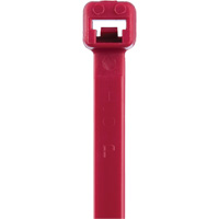 T Series Cable Ties, 8" Long, 50 lbs. Tensile Strength, Red PG629 | Ottawa Fastener Supply
