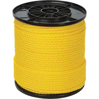 1/4" Yellow Twisted 3-Strand Rope, Polypropylene, 550' Ottawa Fastener Supply
