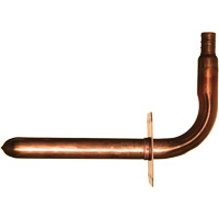 Stub Out Elbow with Support, Copper, 1/2" x 3-1/2" x 6" Ottawa Fastener Supply