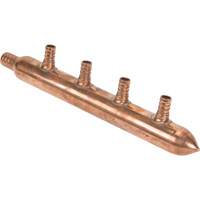 Four Branch Manifold, 3/4" Dia., Copper Ottawa Fastener Supply
