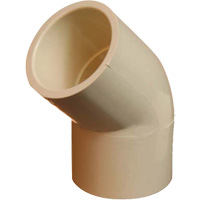 Flowguard Gold&reg; 45° Elbow Fitting, Standard, CPVC, 1/2" Ottawa Fastener Supply