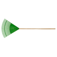 Fan Rake, 24" Blade, 26 Tines, Hardwood Handle, Plastic Blade Ottawa Fastener Supply