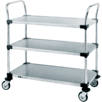 Standard-Duty Utility Carts, 2 Tiers, 24" W x 39" H x 24" D, 500 lbs. Capacity Ottawa Fastener Supply
