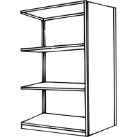 Interlok Shelving Unit, Steel, Boltless, 800 lbs. Capacity, 36" W x 76" H x 24" D Ottawa Fastener Supply