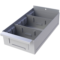 Interlok Boltless Shelving Shelf Box, Steel, 11-5/8" W x 12" D x 2-3/4" H, Light Grey RN439 | Ottawa Fastener Supply