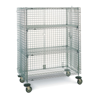 Wire Shelf Cart, Chrome Plated, 21-1/2" x 68-1/2" x 40", 500 lbs. Capacity RL390 | Ottawa Fastener Supply