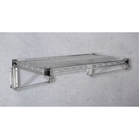 Direct Wall Mount for Chromate Wire Shelving, Single Bracket, 200 lbs. Capacity, 14" D Ottawa Fastener Supply