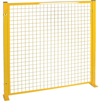 Mesh Style Perimeter Guard, 4' H x 4' W, Yellow RL848 | Ottawa Fastener Supply