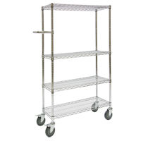 Push Cart, Chrome Plated, 30" x 60" x 14", 800 lbs. Capacity Ottawa Fastener Supply