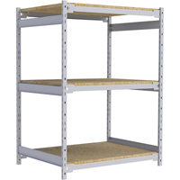 Wide Span Record Storage Shelving, Steel, 3 Shelves, 42" W x 32" D x 60" H Ottawa Fastener Supply
