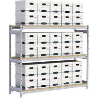 &eacute;tag&egrave;re-classeur de grande largeur, Acier, 3 Tablettes, 72" la x 18" p x 60" h Ottawa Fastener Supply