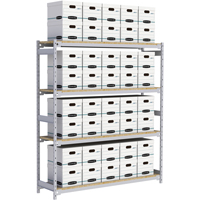 &eacute;tag&egrave;re-classeur de grande largeur, Acier, 4 Tablettes, 72" la x 18" p x 84" h Ottawa Fastener Supply